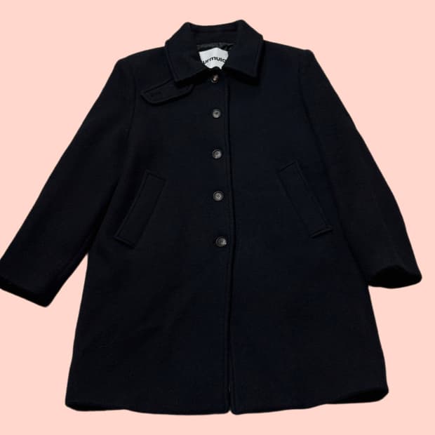 버뮬라 오버사이즈드 싱글 코트 네이비