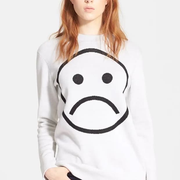 Marc By Marc Jacobs SAD FACE 울 스웨터 XS