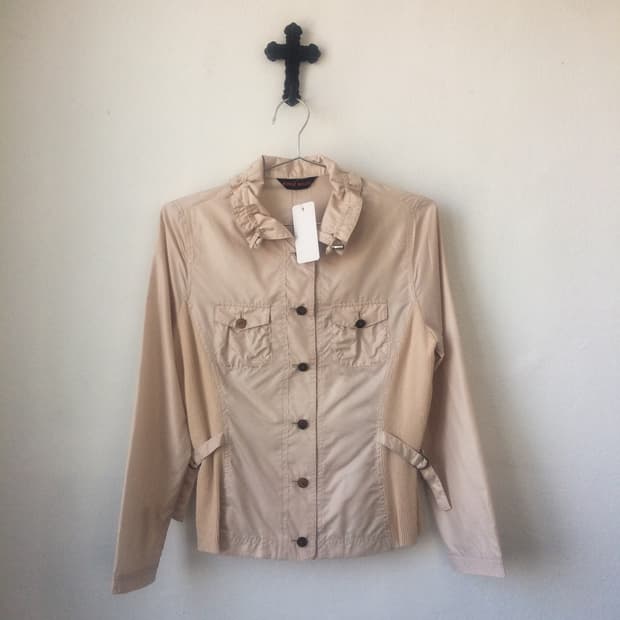 Side line belted point jacket