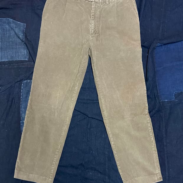 90‘s 로렌 랄프로렌 투턱 코듀로이 앤드류 팬츠 34