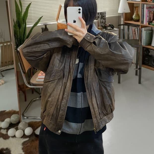 빈티지 레더 자켓 (Man L) AA1012 