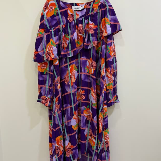 앤아더스토리즈 플라워 프릴 원피스 정품