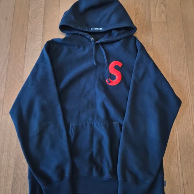 (정품) 슈프림 S로고 후드티 L사이즈(명품 남자 맨투맨 후드집업)