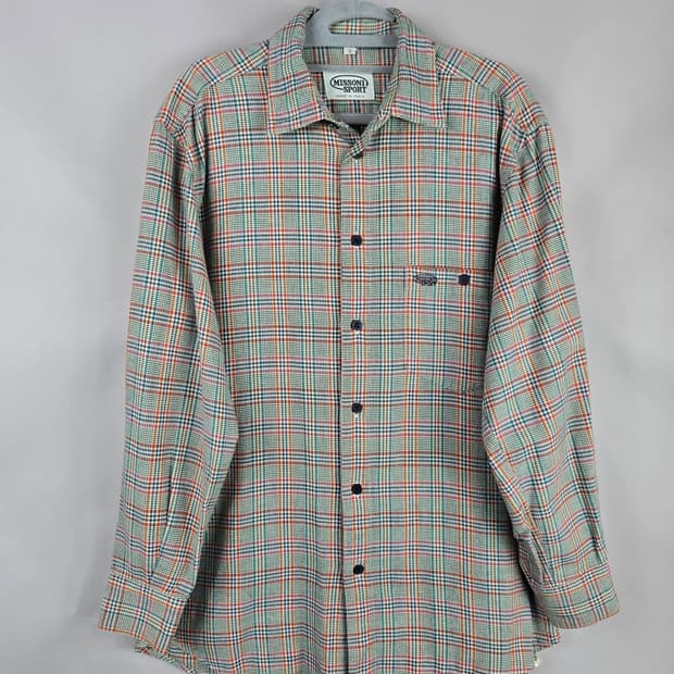 [무료배송]MISSONI 미쏘니 스포츠 S 남성 빈티지 긴팔 체크 셔츠