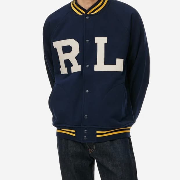 [새상품] [L] 폴로 RL 레터맨 자켓