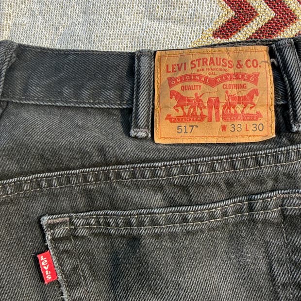 리바이스 517 흑청 33/30
