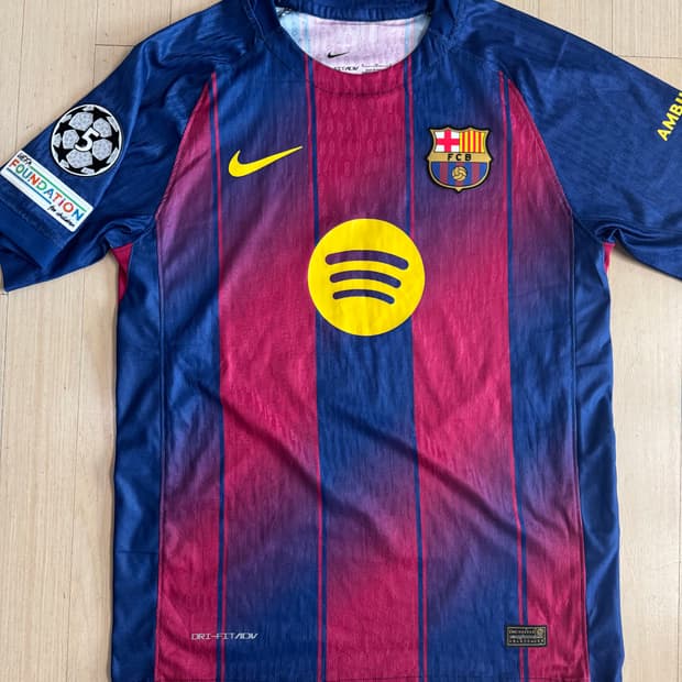 바르셀로나 25-26 어센틱 페르민 챔스 마킹