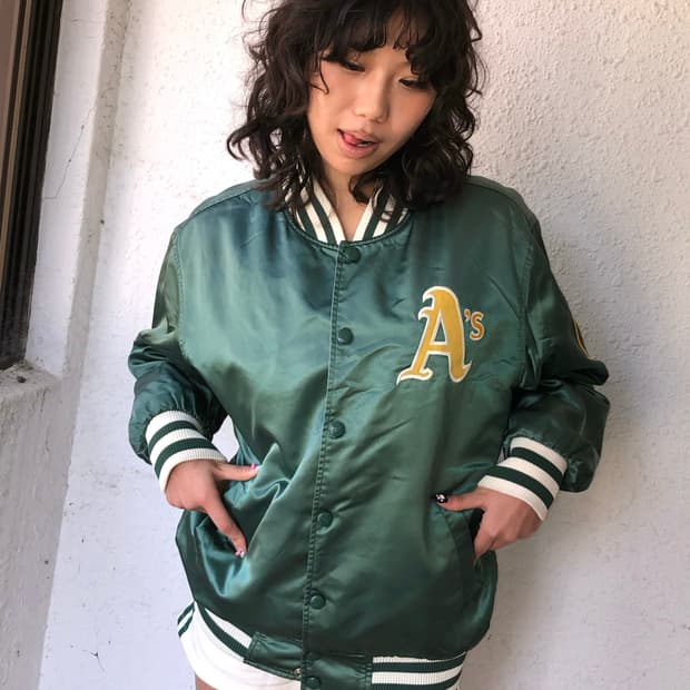 MLB 오클랜드 애슬레틱스 바시티 자켓