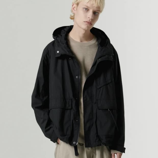 무신사 스탠다드 시티 레저 CN 후디드 윈드브레이커 재킷 블랙 L