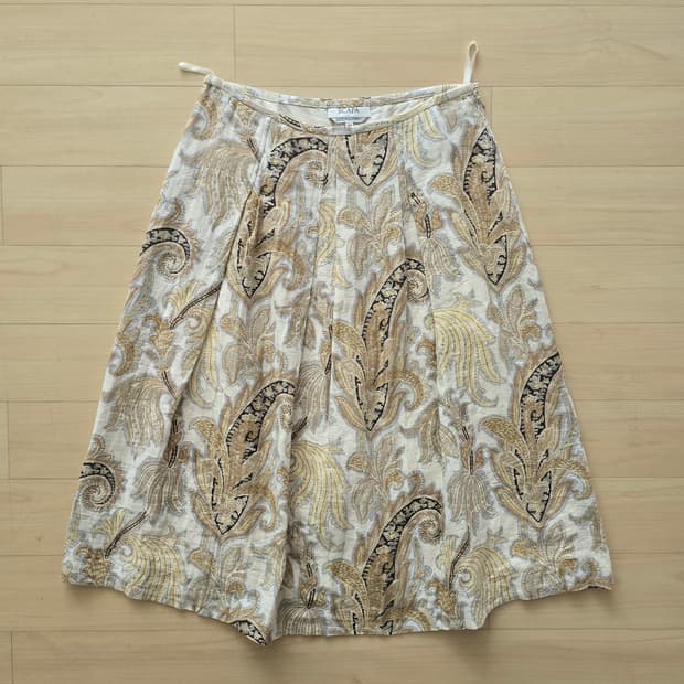 SCAPA Italy fabric linen skirt