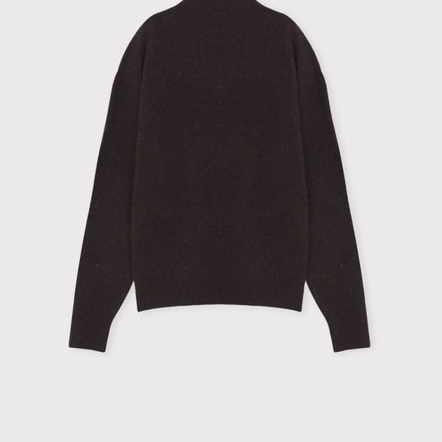 에토스 하프넥 울니트 브라운