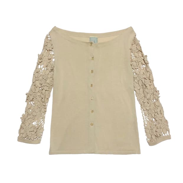 Sybilla Flower Crochet cardigan