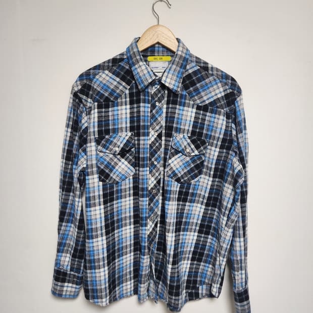 랭글러Wrangler 웨스턴 플란넬 셔츠 XL - S68