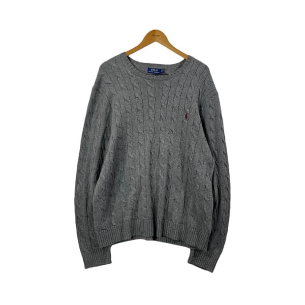 polo 케이블 니트 스웨터