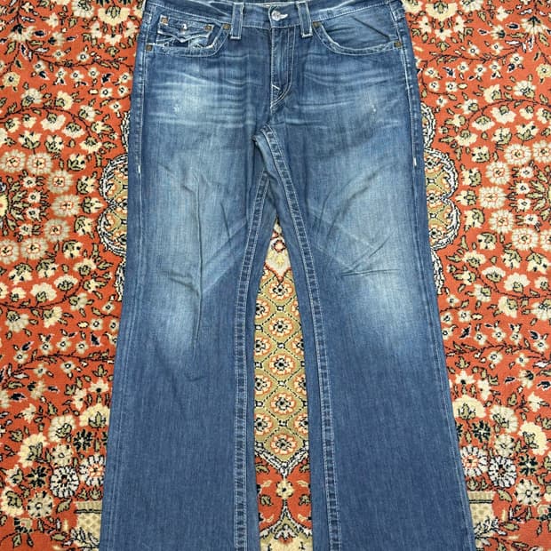 트루릴리전 빌리 부츠컷 데님팬츠 34