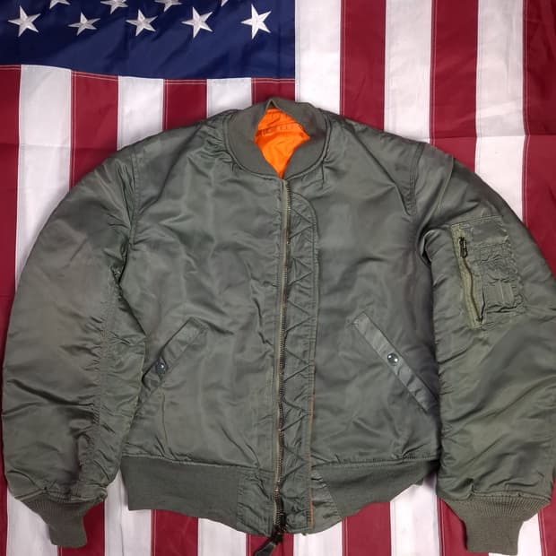 오리지날 68's 미공군 지급용 울파일 알파사 MA-1 항공자켓
