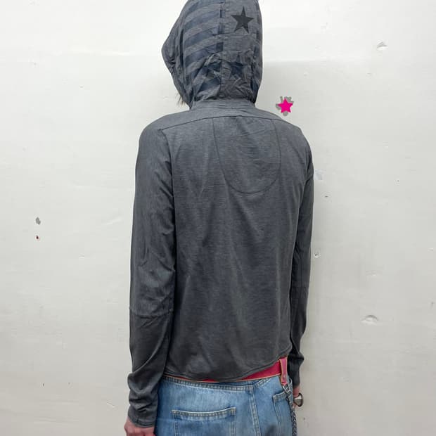 Hoodie Star Grey Hoodie