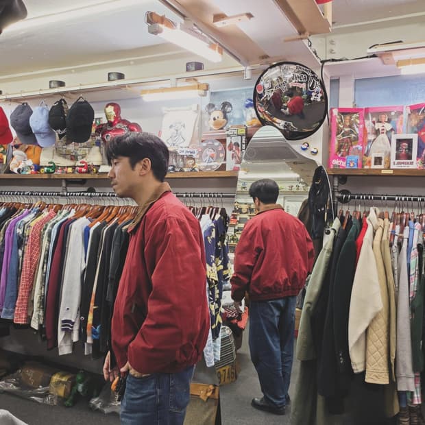 7-80s USA 엘엘빈 캔버스 워크자켓