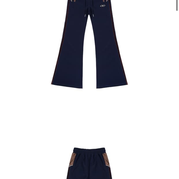 본투윈 스웨이드 실버라인 부츠컷 바지