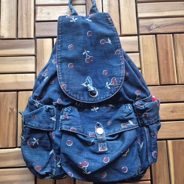 Hysteric glamour 히스테릭 글래머 체리 데님 백팩