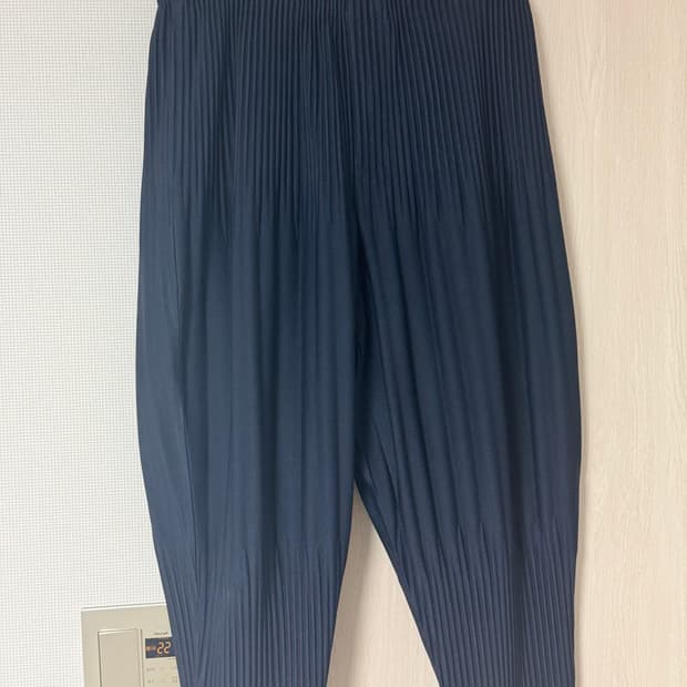 [3] 옴므플리세 크롭 팬츠 (네이비/라이트그레이)