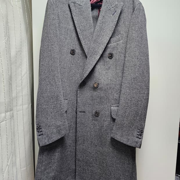 새상품 이탈리아 베나코앤폰타나 울 코트