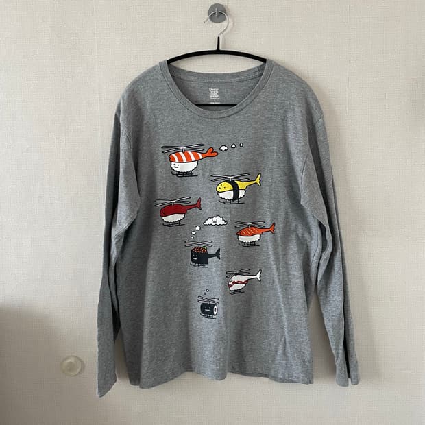 빈티지 긴팔 티셔츠