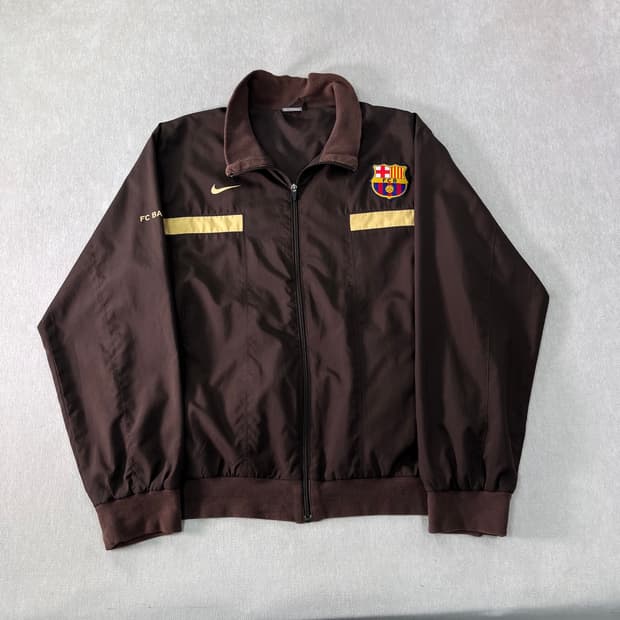100 나이키 바르셀로나 브라운 바람막이 자켓