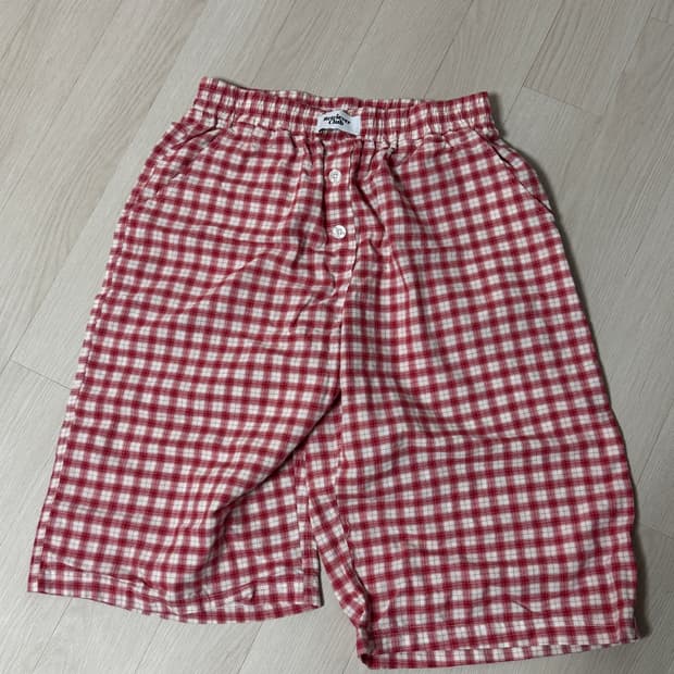 리트리버클럽 체크 반바지