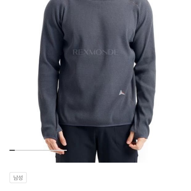 roa 써멀 와플 후디 M아스팔트 그레이
