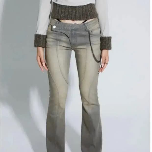 1size) 카시코 로우라이즈 팬츠 베이지