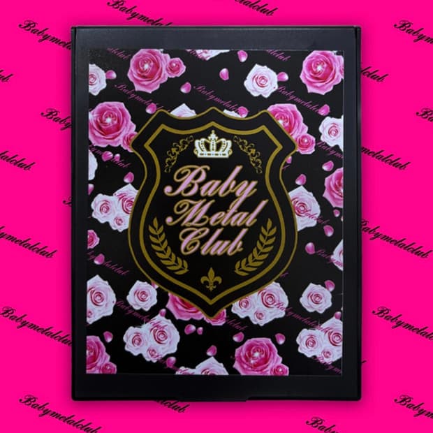 베이비메탈클럽 로즈패턴 거울