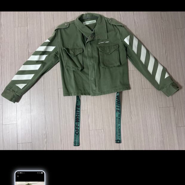 (마지막특가) 오프화이트 카키 자켓