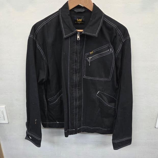Lee 91b 트윌 스티치 블랙 자켓 m
