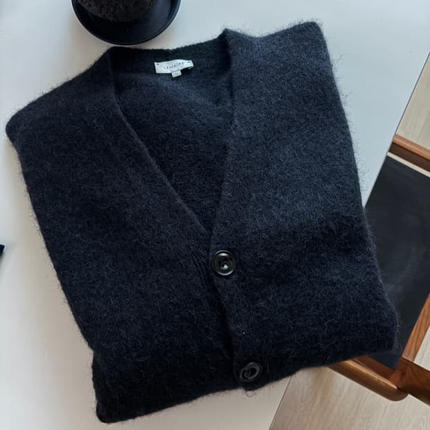 르메르 알파카 모헤어 가디건 M 