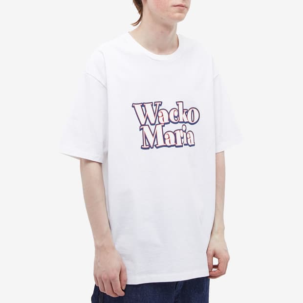 와코마리아 워시드 헤비웨이트 크루넥 티셔츠 L 23ss