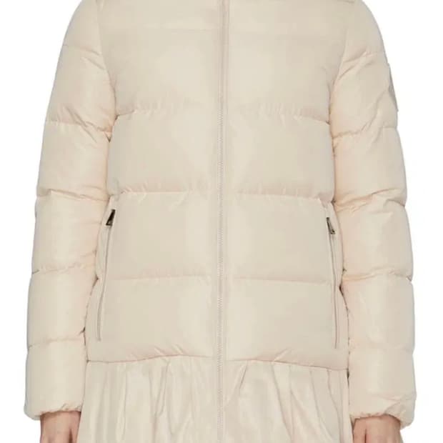 MONCLER RUFFLE HEM PUFFER JACKET