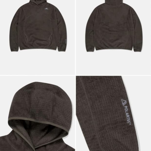 SUNLOVE 폴라텍 후드티 브라운 S