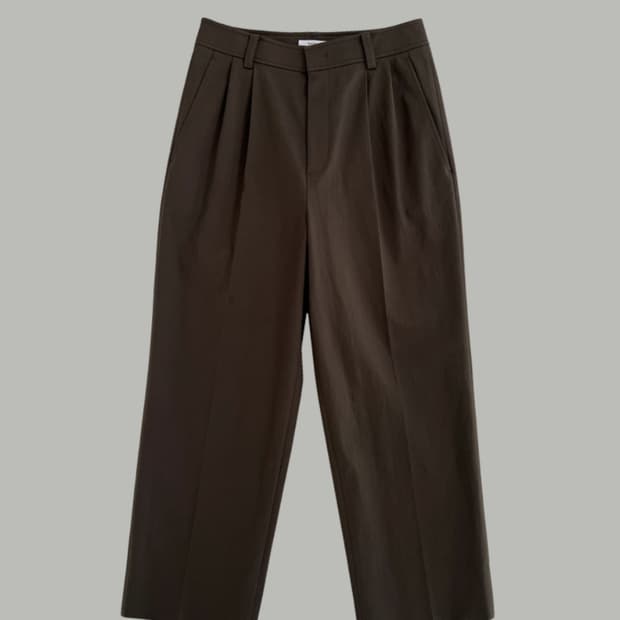 KAILEE/ 렌스토어/ cropped cotton pants/ 카키