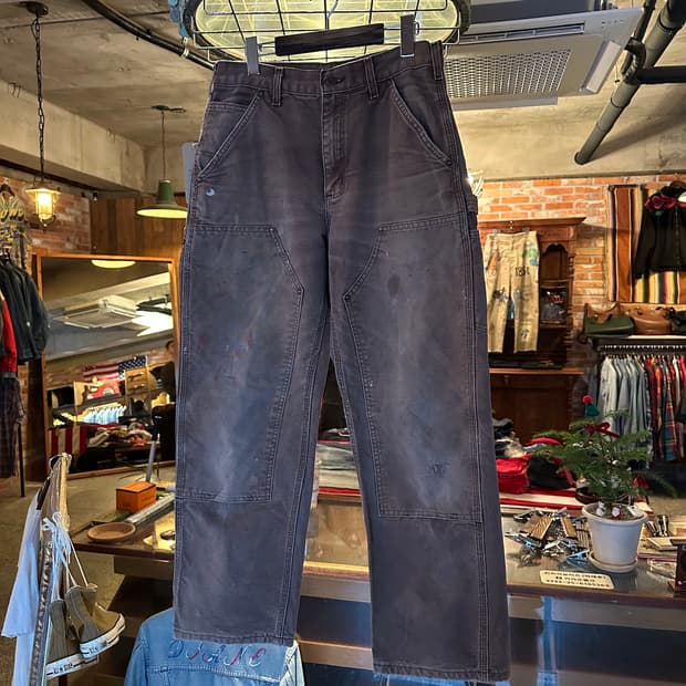 00s 빈티지 칼하트 DKB 캔버스 더블니 워크 팬츠