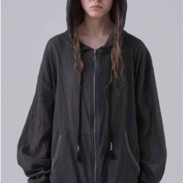 텐스댄스 차콜 후드집업