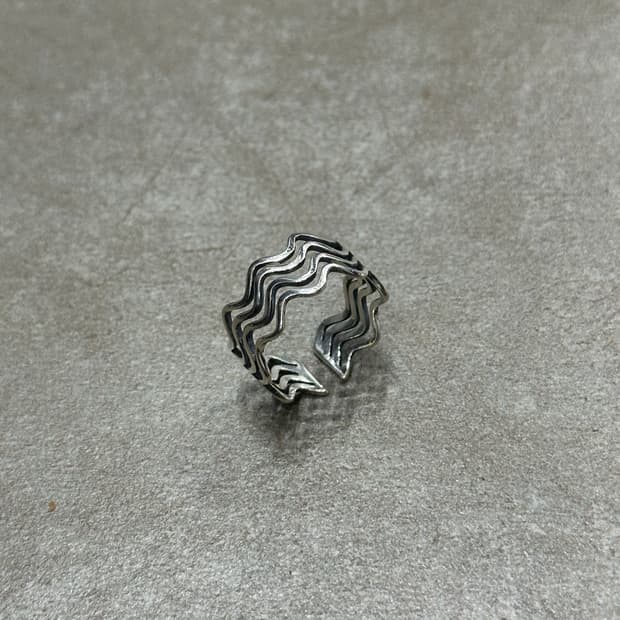 S925 wave ring - 웨이브 반지