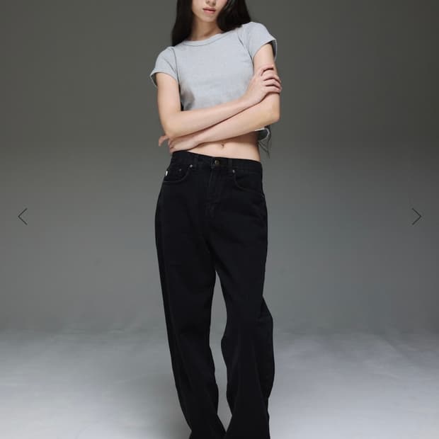 글로니 glowny 제인 블랙 진 팬츠