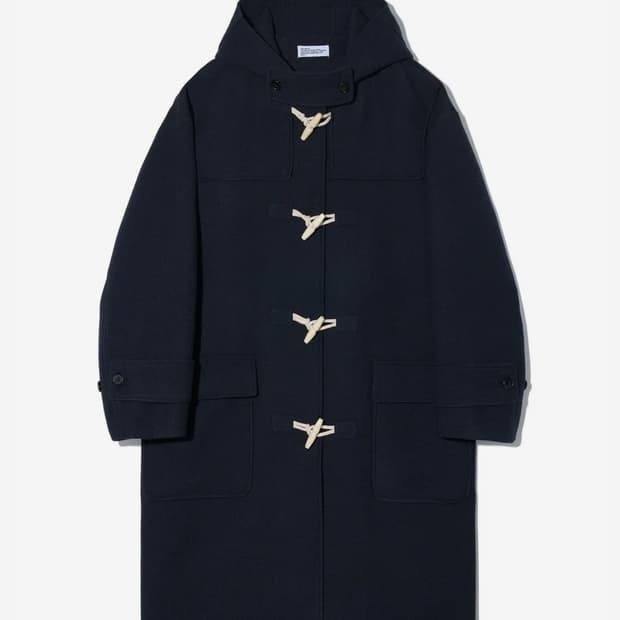 파르티맨토 오버사이즈 멜톤 더블 롱 코트