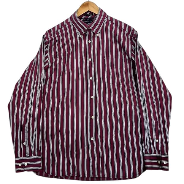 타미힐피거 빅로고 스트라이프 셔츠