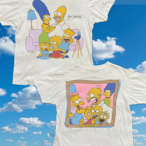 90s 빈티지 심슨 가족 티셔츠