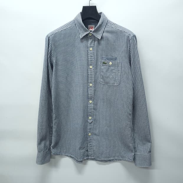 라코스테 여성 라이브 체크 긴팔 봄가을 셔츠(66~66반)