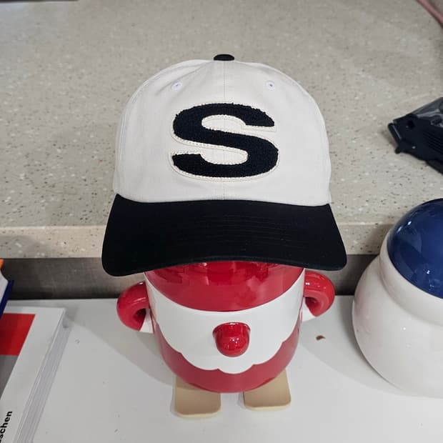 스투시 셔닐 S 로우 프로 볼캡 모자 내츄럴