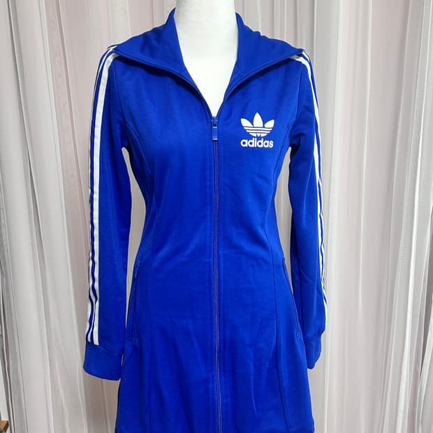 아디다스 져지 원피스 Adidas Blue Mini Dress