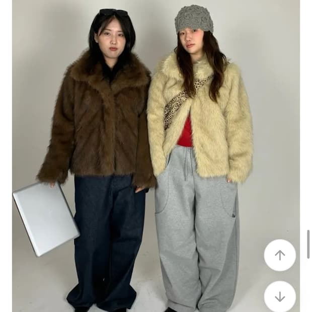 하이엔드 소프트 에코 퍼자켓 브라운